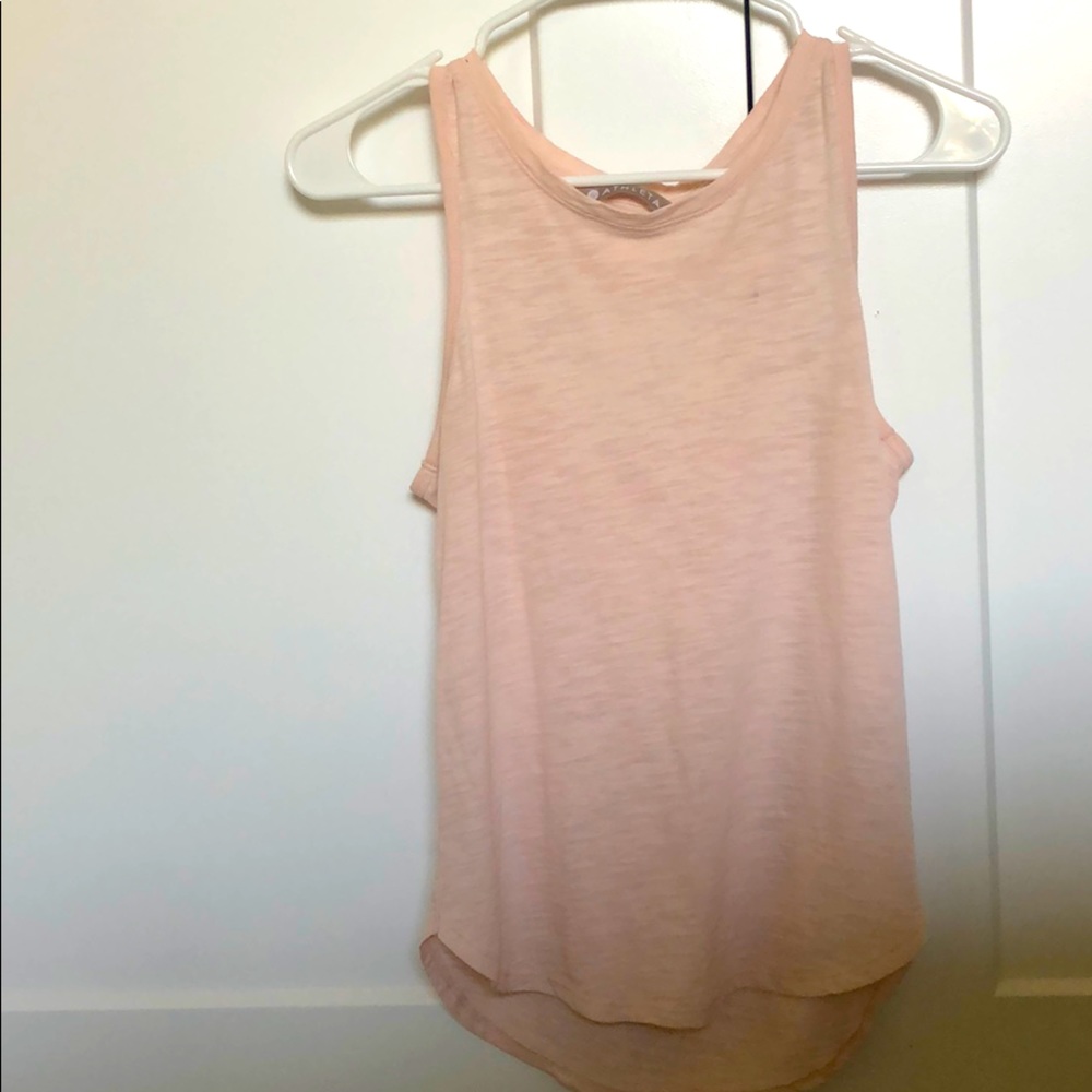 XXS Light pink Athleta tank w/ open back